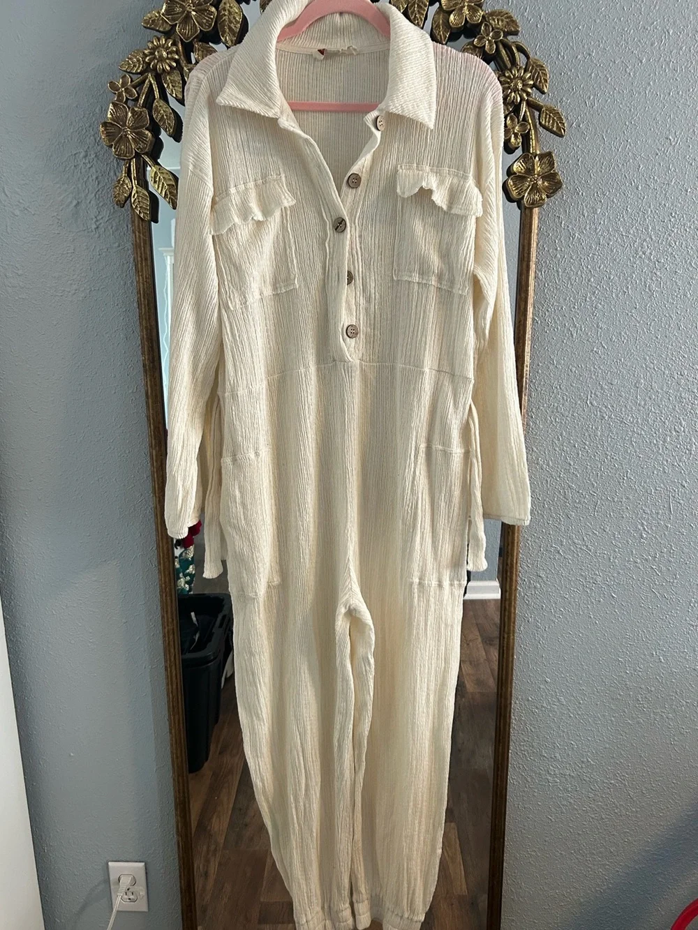 Free People Calico One Piece in Cream